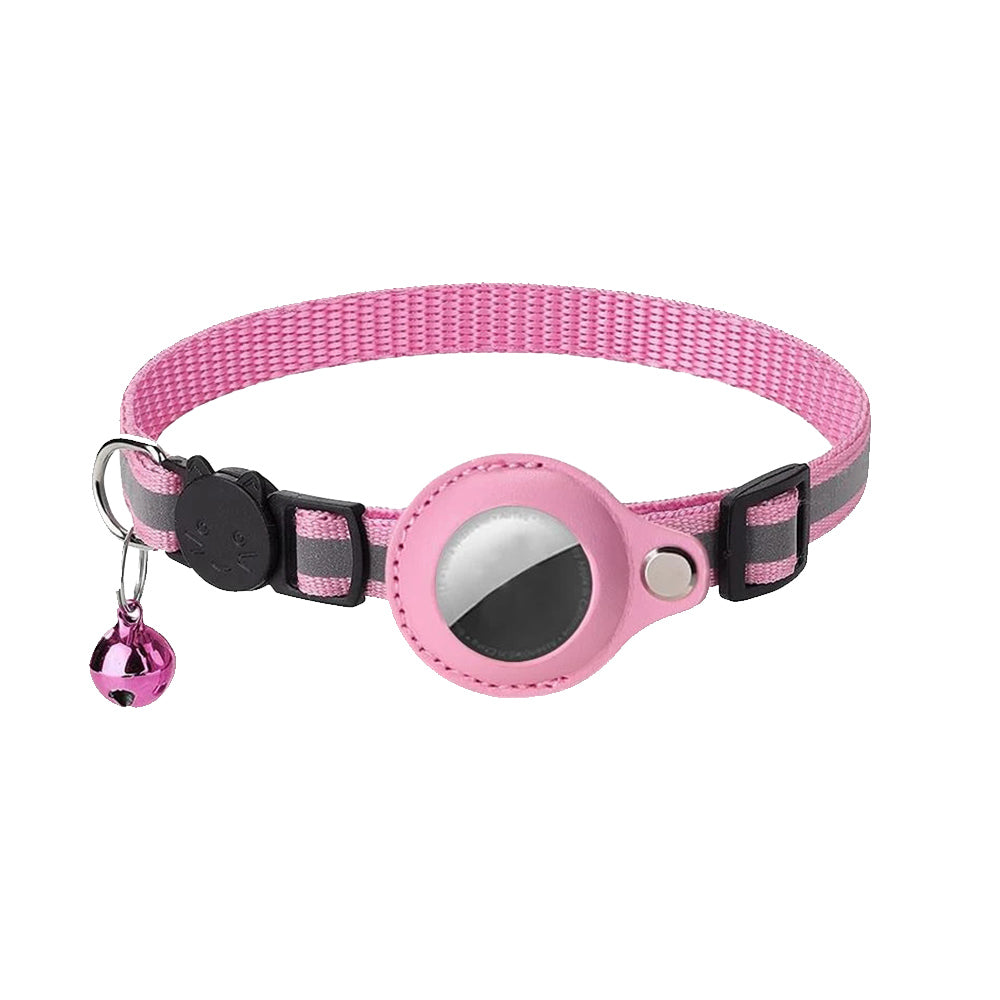 Apple AirTag Collar for Cat Dog Reflective Breakaway Buckle and Bell